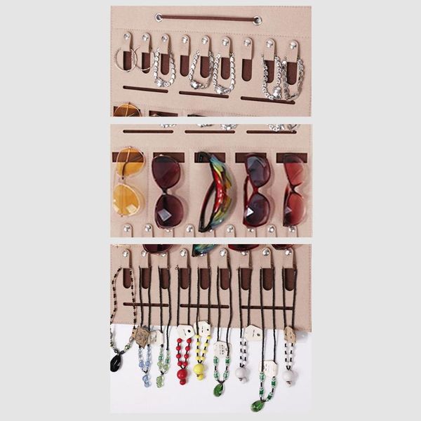 

hanging eyeglasses organizers felt jewelry holder bag organizer wall stand hanging bag 40*50cm 30*40cm