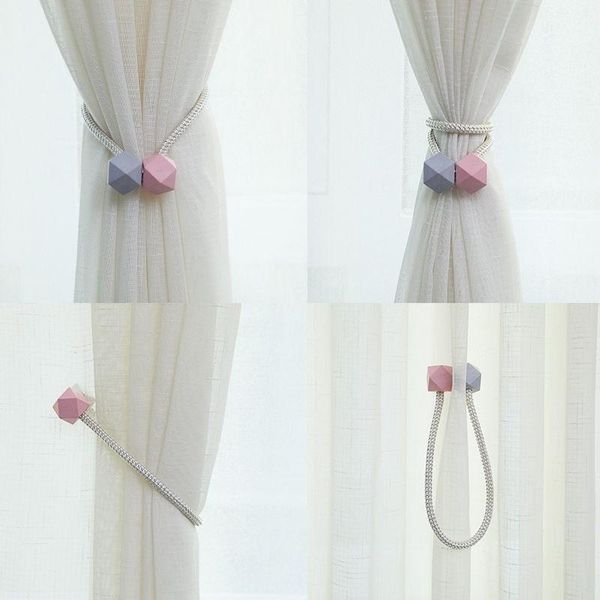 

other home decor 1pcs magnetic waterproof curtain tie rope buckle shower bandage clip living room ligature ring decoration accessories