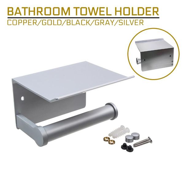 

toilet paper holders holder bathroom towel with shelf rack tissue boxes black phone wall mount wc rolhouder