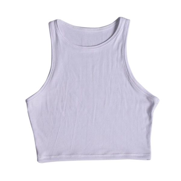 

women's tanks & camis pullover tank active wear summer soft casual women camisole crew neck sleeveless croup solid white beach bottomin