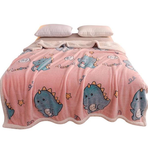 

blankets thickened blanket flannel coral spring and autumn towel quilt