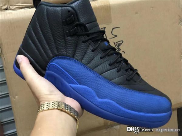 

2019 authentic 12 black game royal original 12s real carbon fiber 130690-014 men outdoor shoes sports sneakers with box