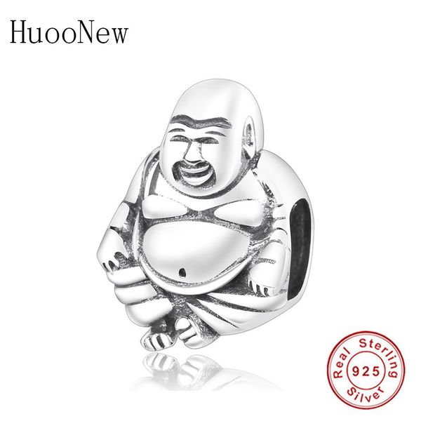 HuooNew Fit Original Pandora Charms Armbänder 925 Sterling Silber Handwerk Buddha Porträt Perlen Mode Schmuck Machen Berloque Q0531