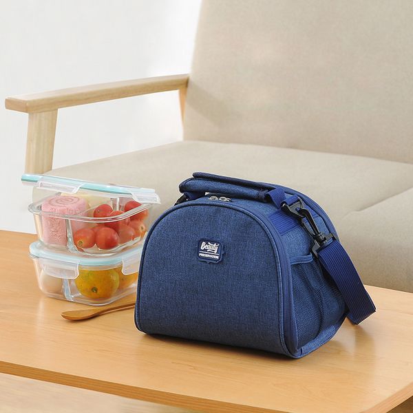 

2019 new lunch-box cooler functional food picnic insulated lunch bags with shoulder strap for women kids thermal bolsa termica