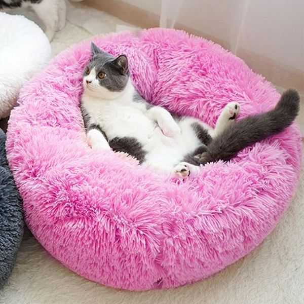 

cat beds & furniture dog bed pet sleep blanket nest soft plush warm creative type house puppy winter