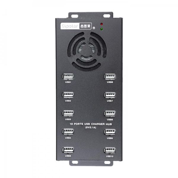 

hubs sipolar 10 ports data sync charger usb2.0 hub with 12v10a power adapter for phone tablets charging chiacoin miners a-400
