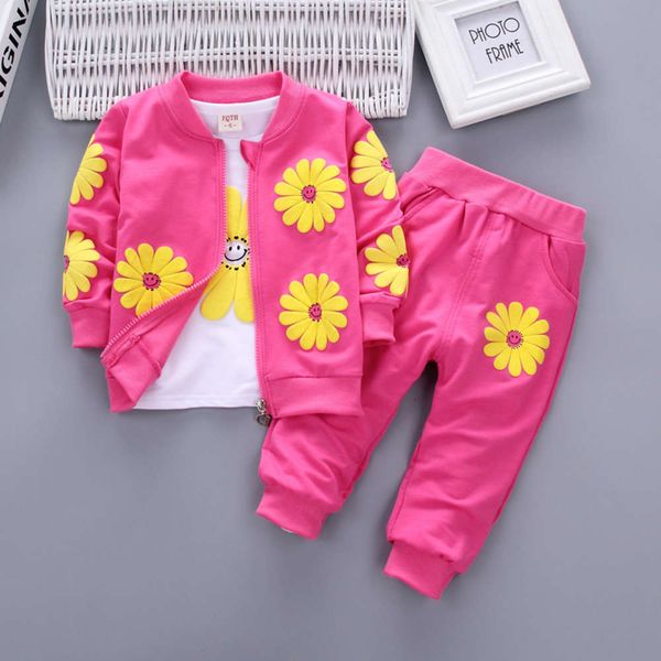 

nubao autumn 2021 three piece and girls' new children's spring suit, White