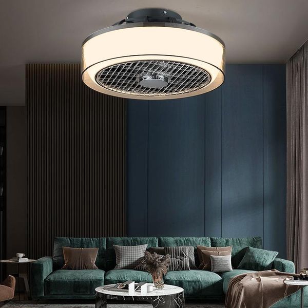 

ceiling fans light luxury fan remote control invisible large plafond ventilator lamp indoor lighting ei50sd