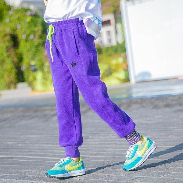 

trousers 2021 spring sports pants for girls children's clothing casual 3 color loose kids 13 14 y, Blue