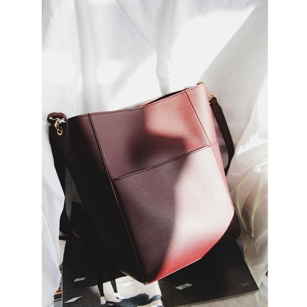 

bags 2021 style retro women's bags simple casual bucket shoulder bagss