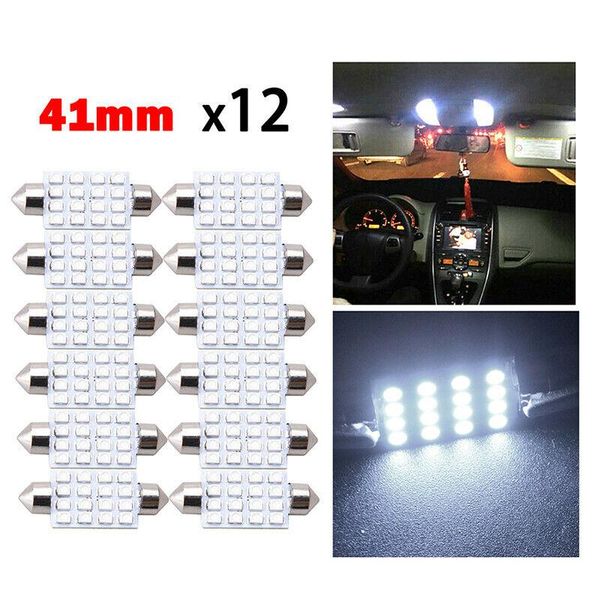 

emergency lights lamp led light bulbs 1210 16smd 41mm car dome festoon side marker