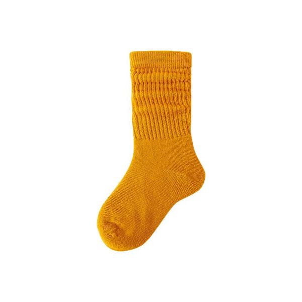 

socks baby girl clothes kid's spring and autumn pure color children bunching baby's girls, Pink;yellow