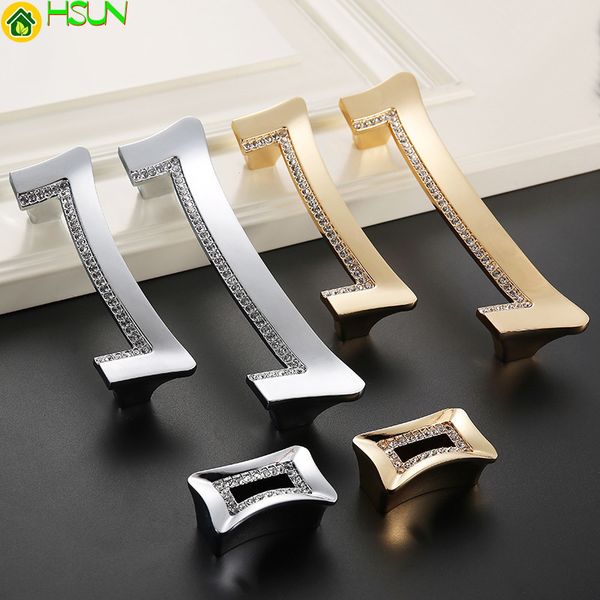 

luxury gold czech crystal cabinet door knobs handles furnitures cupboard wardrobe drawer pull handles