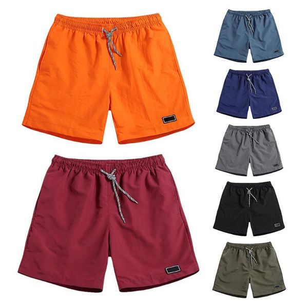 

men's shorts men casual breathable work pants pockets beach solid color sport short jogger pant with, White;black