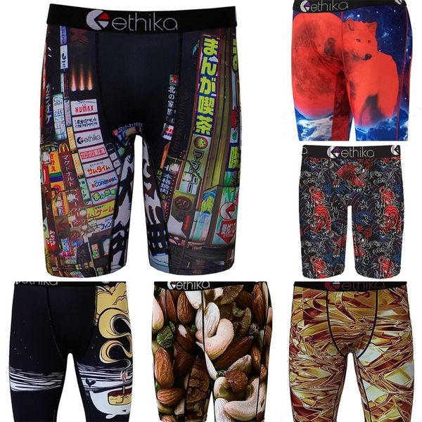 

ethika sport short boxers men boxer underwear fashion printed beach swim trunks pants graffiti boxer brief underpants s-2xl hh22501, Camo