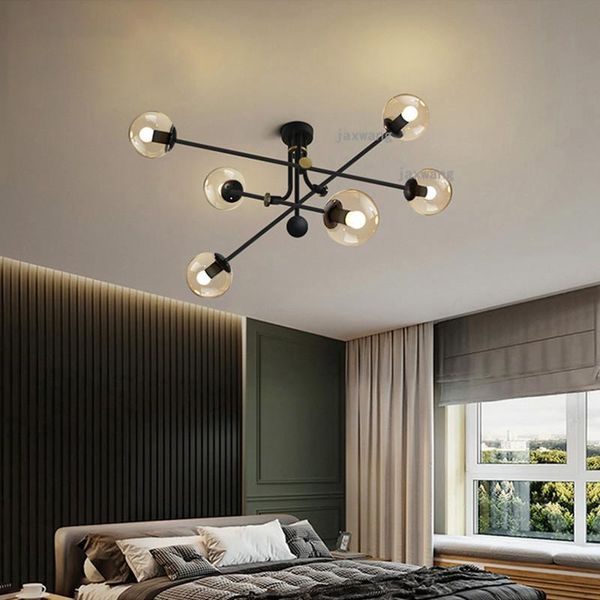 

chandeliers american luxury led nordic glass bedroom indoor lighting decor kitchen fixtures hanging lamps ceiling chandelier