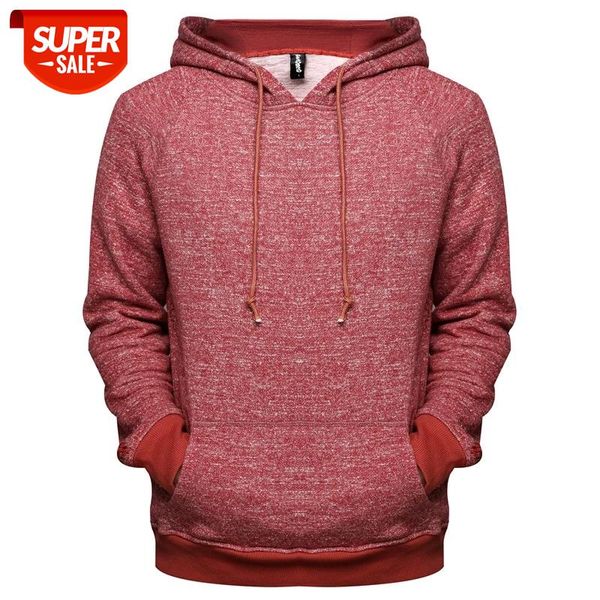 

2021 new spring simple men's hoodied solid color slim fit thick fleece sweatshirts men cotton mens hoodies #zs9h, Black