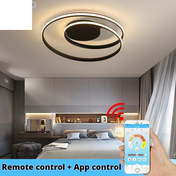 

chandeliers modern led lamp for living room bedroom study white black color surface mounted lights deco ac85-265v