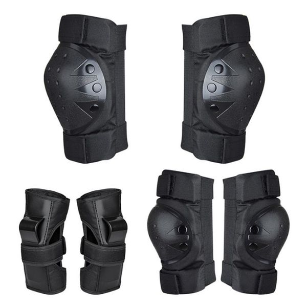 

elbow & knee pads locle 6pcs/set child protective set wrist protector protection for scooter cycling roller skating, Black;gray