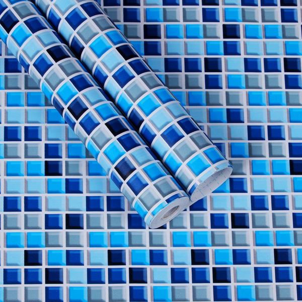 

wallpapers kitchen tile stickers stereo mosaic wallpaper self-adhesive bathroom toilet