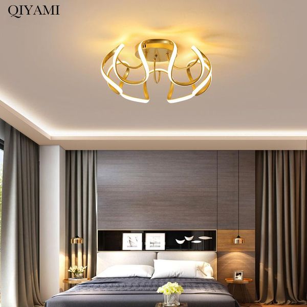 

ceiling lights modern led for living room study bedroom decoration white gold black color lighting lamps nordic fixtures lustre