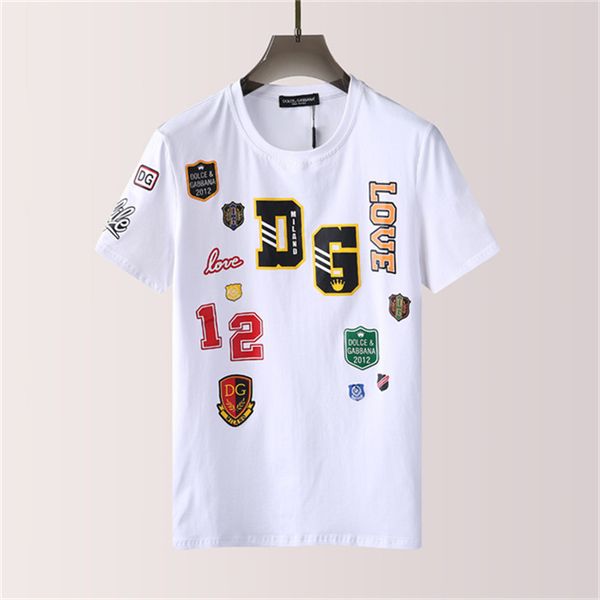 

fashion mens designer t shirt summer letter prints short sleeve couples tees poloasian code m-3xl vf8, White;black