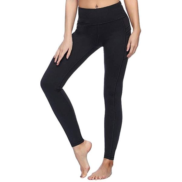 

women's leggings fashion high waist fitness women seamless hollow printed workout pants push up slim elasticity f5, Black
