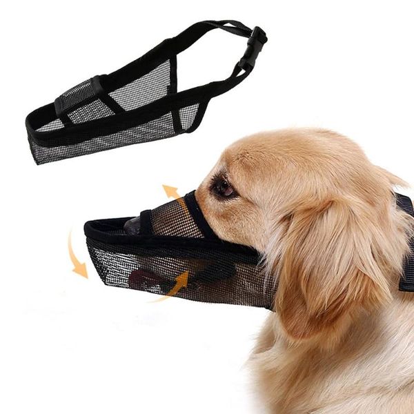 

dog apparel comfortable breathable drinkable pet muzzle for small medium large dogs anti-biting chewing licking