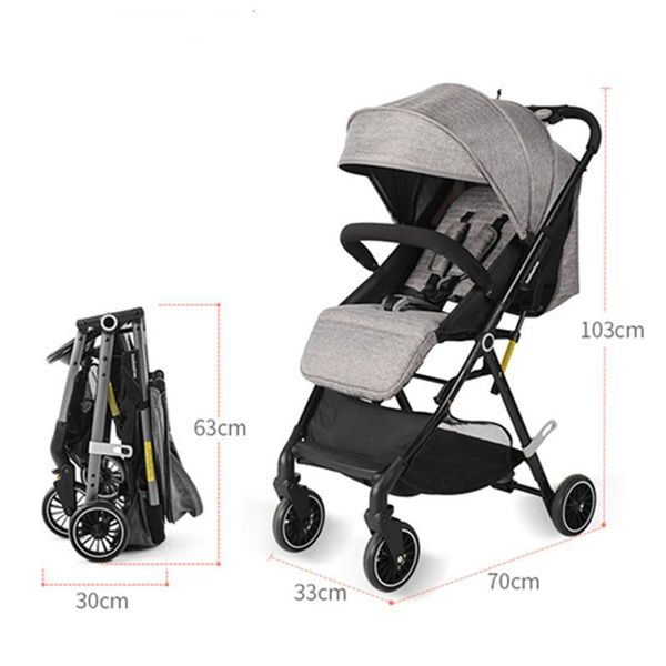 

strollers# high landscape baby stroller can sit and recline lightweight folding bb