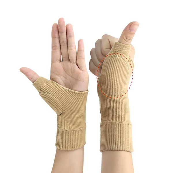 

wrist support compression gloves pain relief hand brace protector sports protection bracers for running riding basketball, Black;red