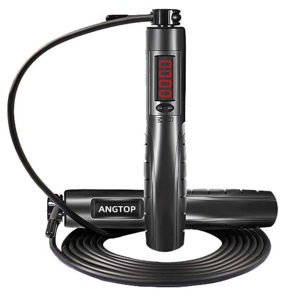 

smart electronic counting rope skipping ball bearing steel wire skipping rope exercise and fitness equipment for home gym weight