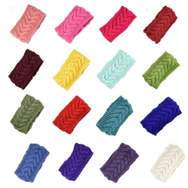 

hair accessories warmer ear knitted headband turban crochet plus wool hairband headwrap wide stretch girls lady head band headdress
