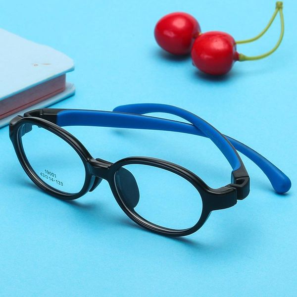 

fashion sunglasses frames silicone children's glasses frame detachable leg headband optical with amblyopia astigmatism eyes, Black