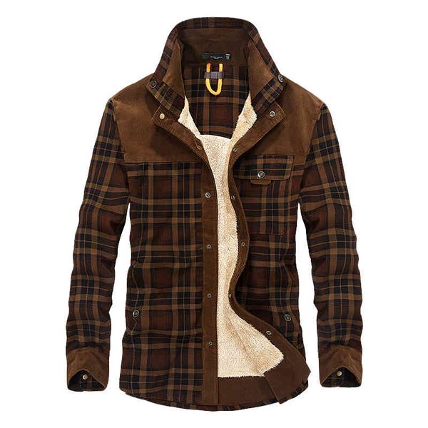 

men's casual shirts military shirts, winter shirts, coarse wool and warm, corduroy plaid men's shirts da032, White;black