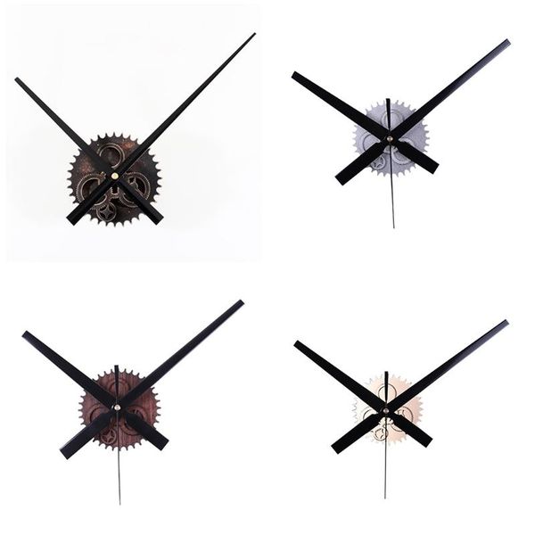 

vintage diy mechanism large wall clock home living room decoration art design