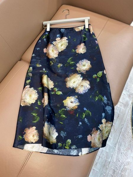

skirts 2021 women fashion printed skirt 0507, Black