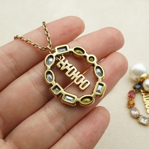 

earrings cuff stud d family necklace star color diamond letter dijia pearl, Golden