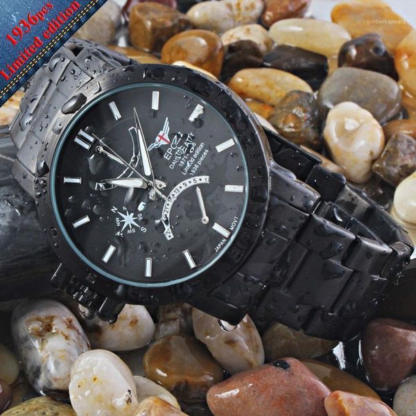 

wristwatches arrival unique numbers signet limited edition watch for men relogio masculino multifunctional quartz watches epozz, Slivery;brown