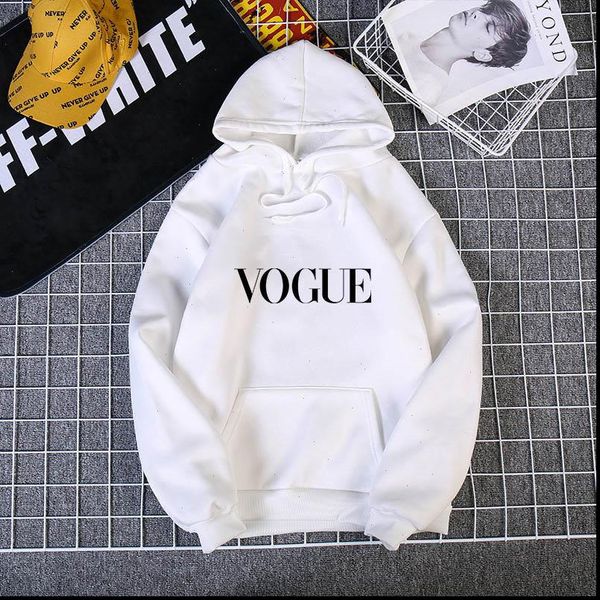 

vogue letter printing hoodies women harajuku hip hop sweatshirt women korean style oversized hoodie women sweatshirts, Black