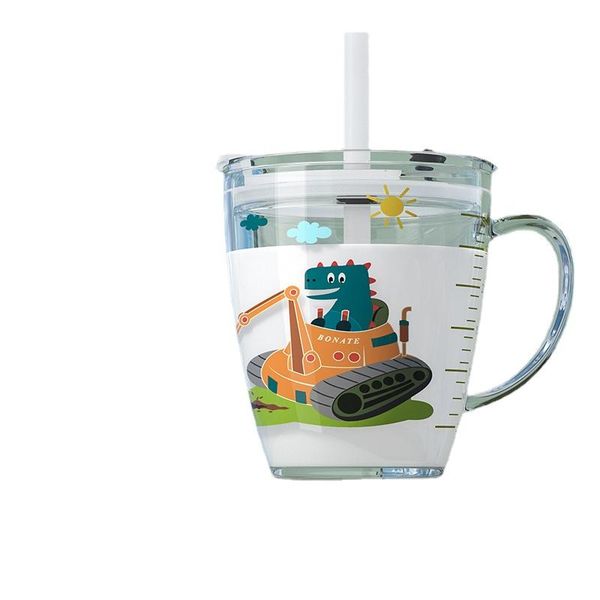 

mugs cola can glass mug breakfast milk coffee simple transparent cup with cover smoothie cups straw canecas divertidas c