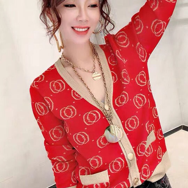 

fashion new style knitted cardigan temperament women 2021 high-end spring and autumn loose sweater coat versatile sweater, White;black