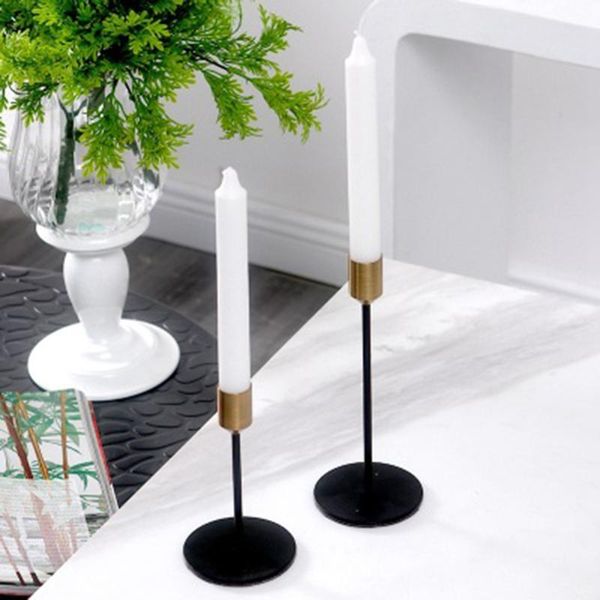 

candle holders practical european candlestick nordic metal holder shop restaurant atmosphere decoration prop deskdecor