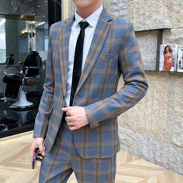 

luxury suits blaze 2021 pography lattice large men's shirt three piece suit trend, Black