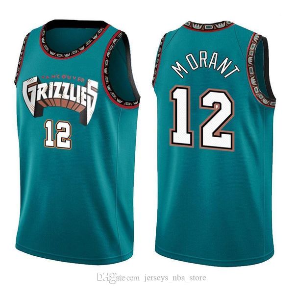 

12 ja morant basketball jerseys memphisgrizzliescity bostoncelticsjayson kemba tatum walker anthony men edwards, Black;red
