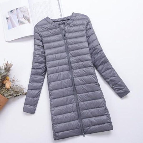 

plus size outerwear & coats sedutmo winter 4xl womens down jackets long ultra light duck coat puffer jacket slim autumn parkas ed488, Black