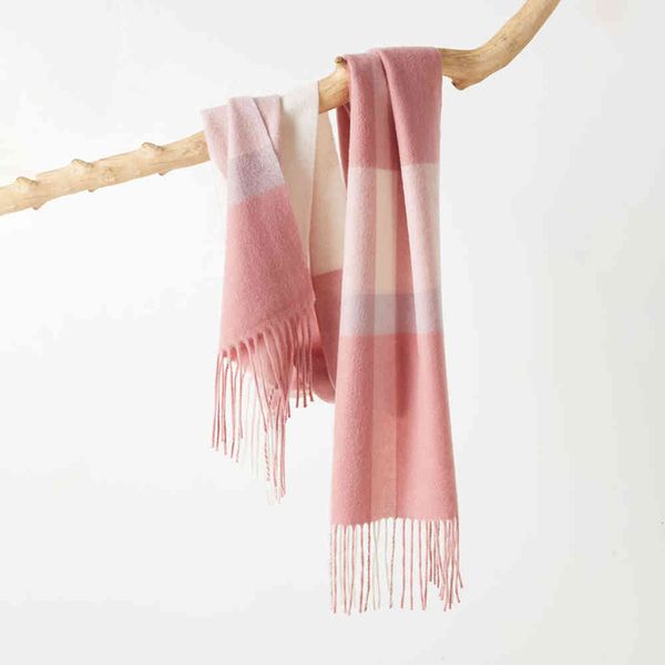 

scarf [100% wool]autumn and winter british classic plaid wool scarf long tassel couple bib, Blue;gray