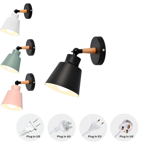 

wall lamp multi macaron color sconce lamps lighting fixture e26 holder with frosted paint body bedside bulb not included