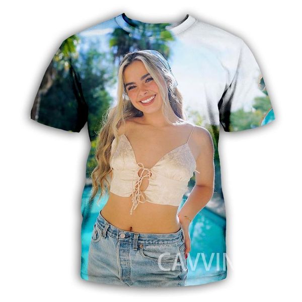 

men's t-shirts cavving 3d printed addison rae casual hip hop tee shirts harajuku styles clothing for men/women, White;black