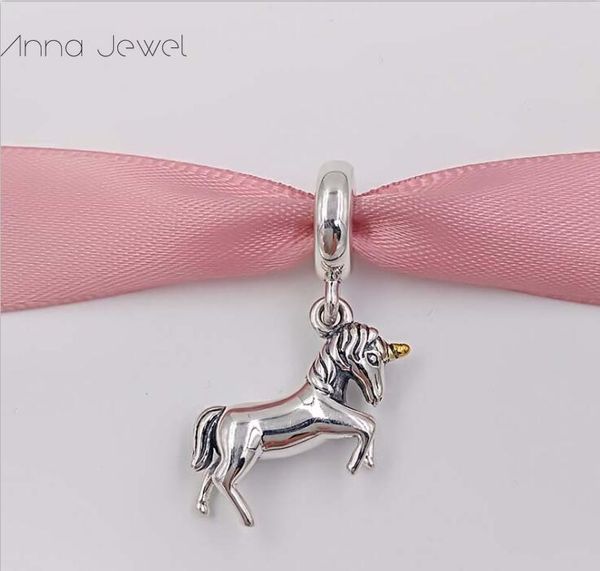 Charms Perlen für nordischen Bulk-Schmuck Großhandel Herstellungsset EINHORN Pandora 925 Sterling Silber Armbandset Damen Herren Kette Perlenanhänger Halskette Puerto Rican 791200