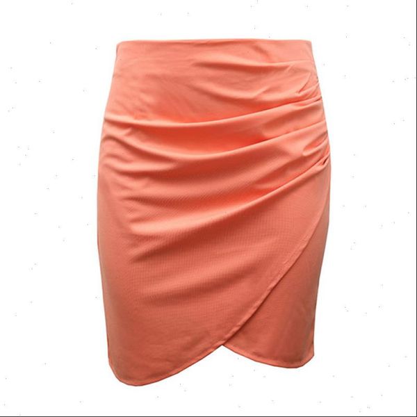 

pencil skirt 2021 women high waist slim folding hips candy color formal saias feminino lady classic knee length office skirts, Black